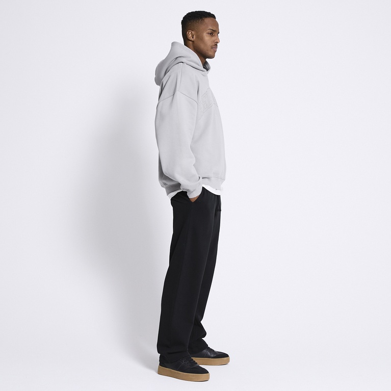 Printed hoodie "Over" Grey